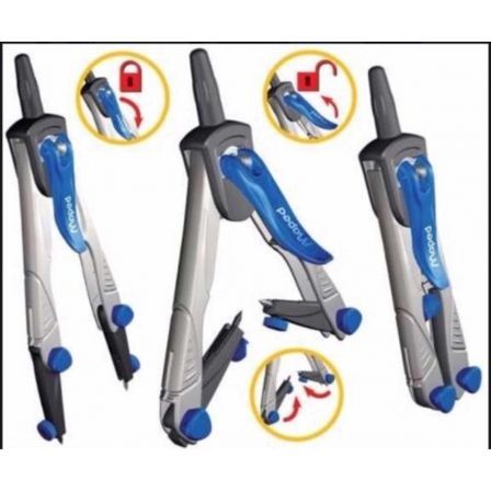 Maped Compás Technic Compact con Adaptador y Estuche de 4 Piezas